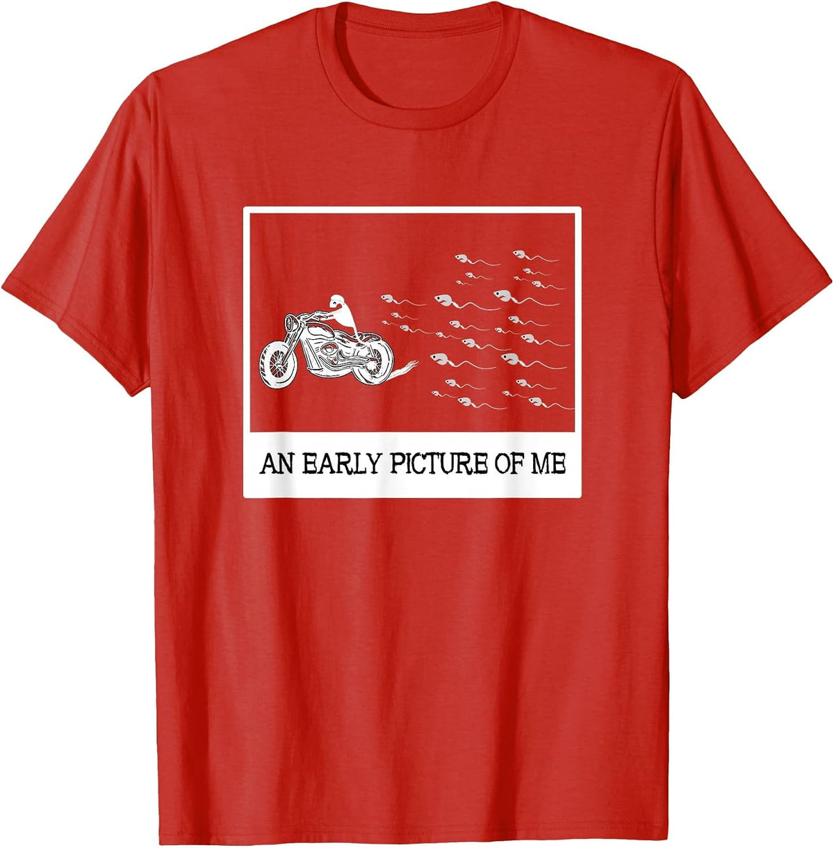 Funny Motorcyclist Motorcycle Biker for Men and Women T-Shirt - Red