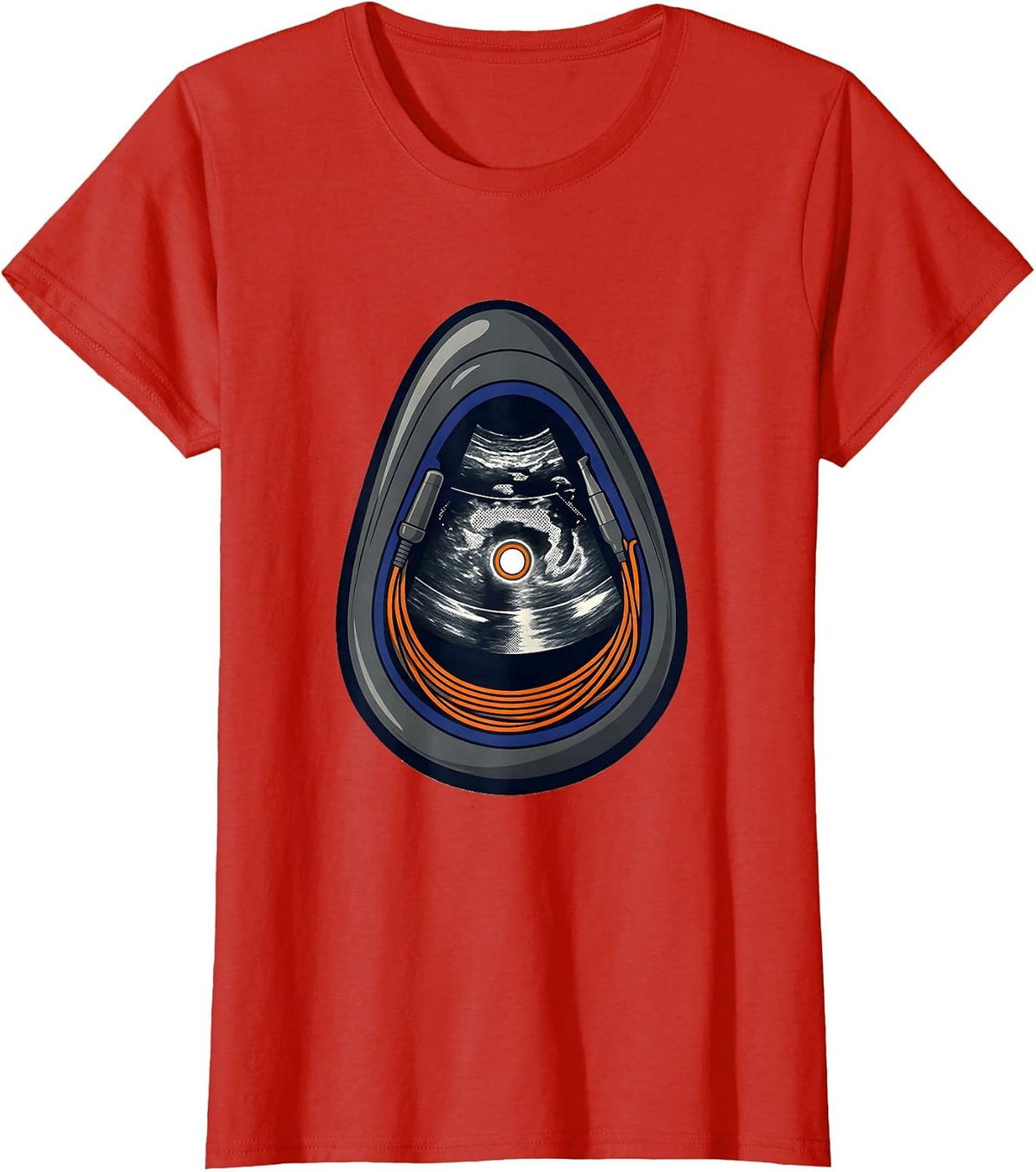 Ultrasound Tech Sonographer Funny Coquette Pun T-Shirt - Red