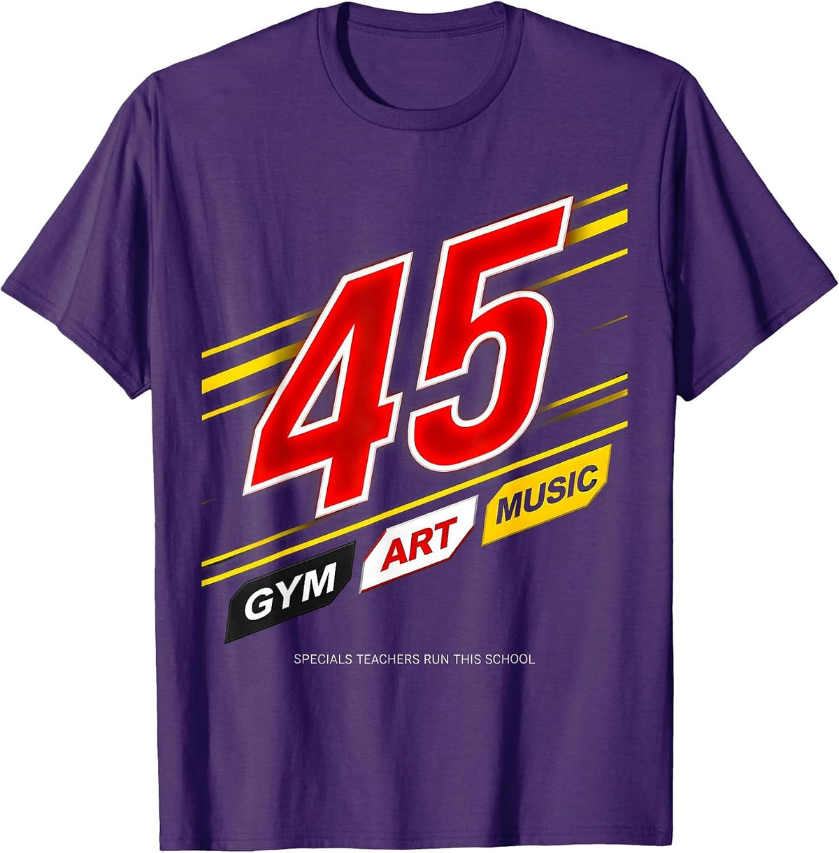 Specials Teachers Run This School Motivational PE Teacher T-Shirt - Purple