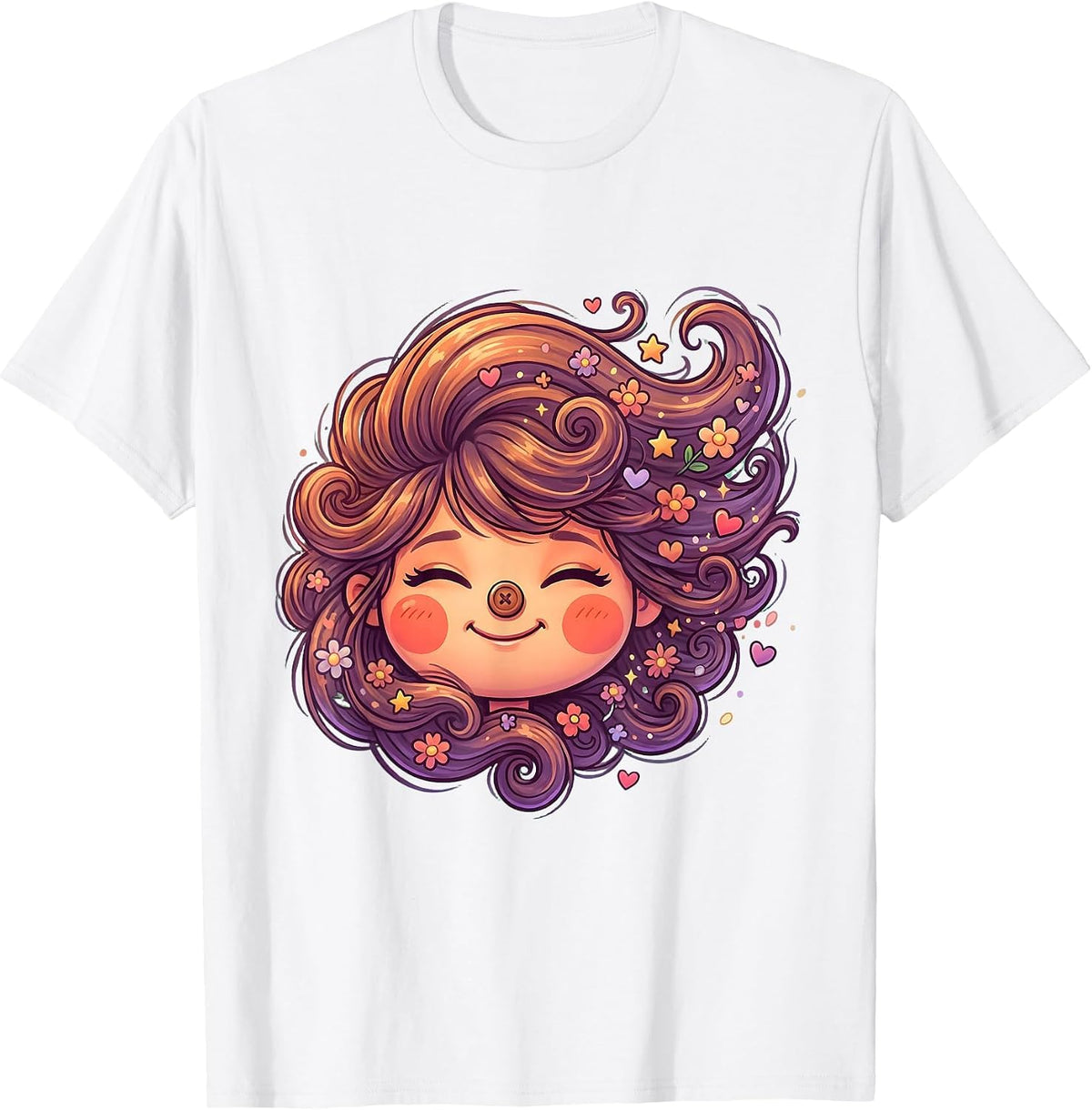 Favorite Daughter Wild Curls In The Wind Graphic T-Shirt - White