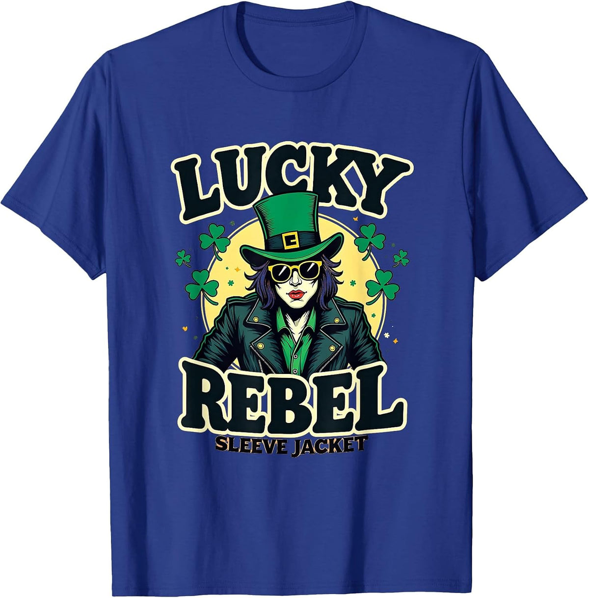 Lucky Rebel St Patricks Day Women's Design T-Shirt - Royal Blue