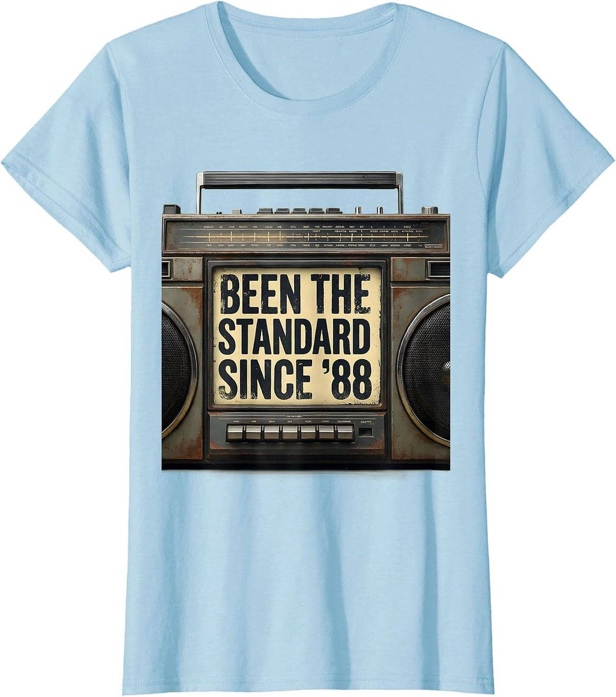 Women's Been The Standard Since 88 Vintage 90s Hip-Hop Rap Music T-Shirt - Baby Blue