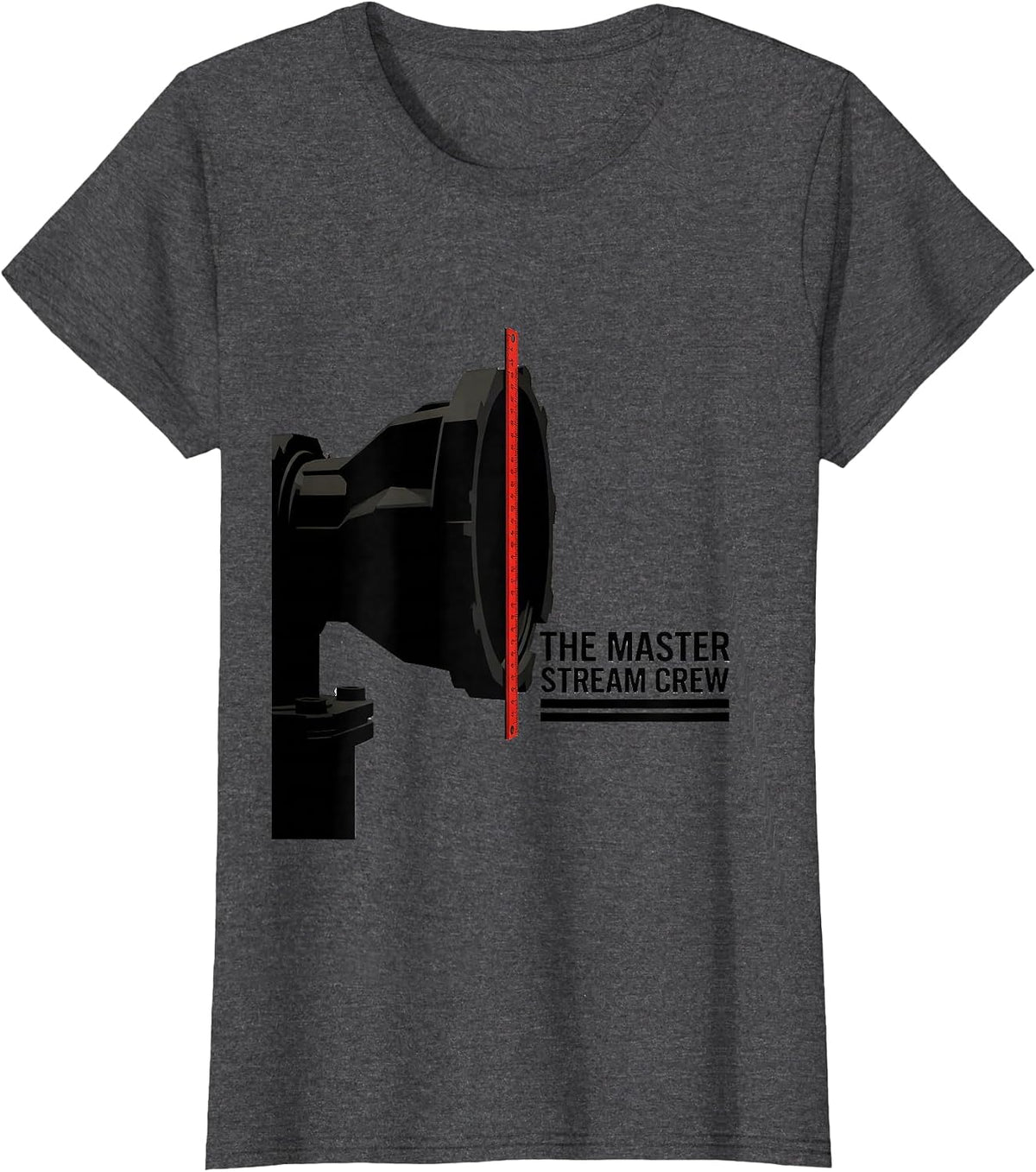 Women's THE MASTER STREAM CREW Swiss International Firefighter Crew T-Shirt - Dark Heather Grey