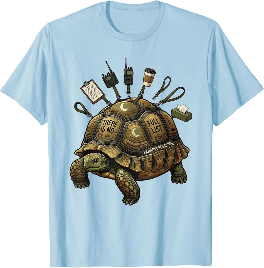 Men's There Is No Full List Paraprofessional Funny T-Shirt - Baby Blue