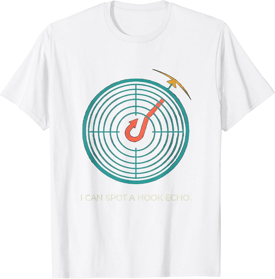 Men's I Can Spot A Hook Echo Funny Storm Chaser Tornado T-Shirt - White