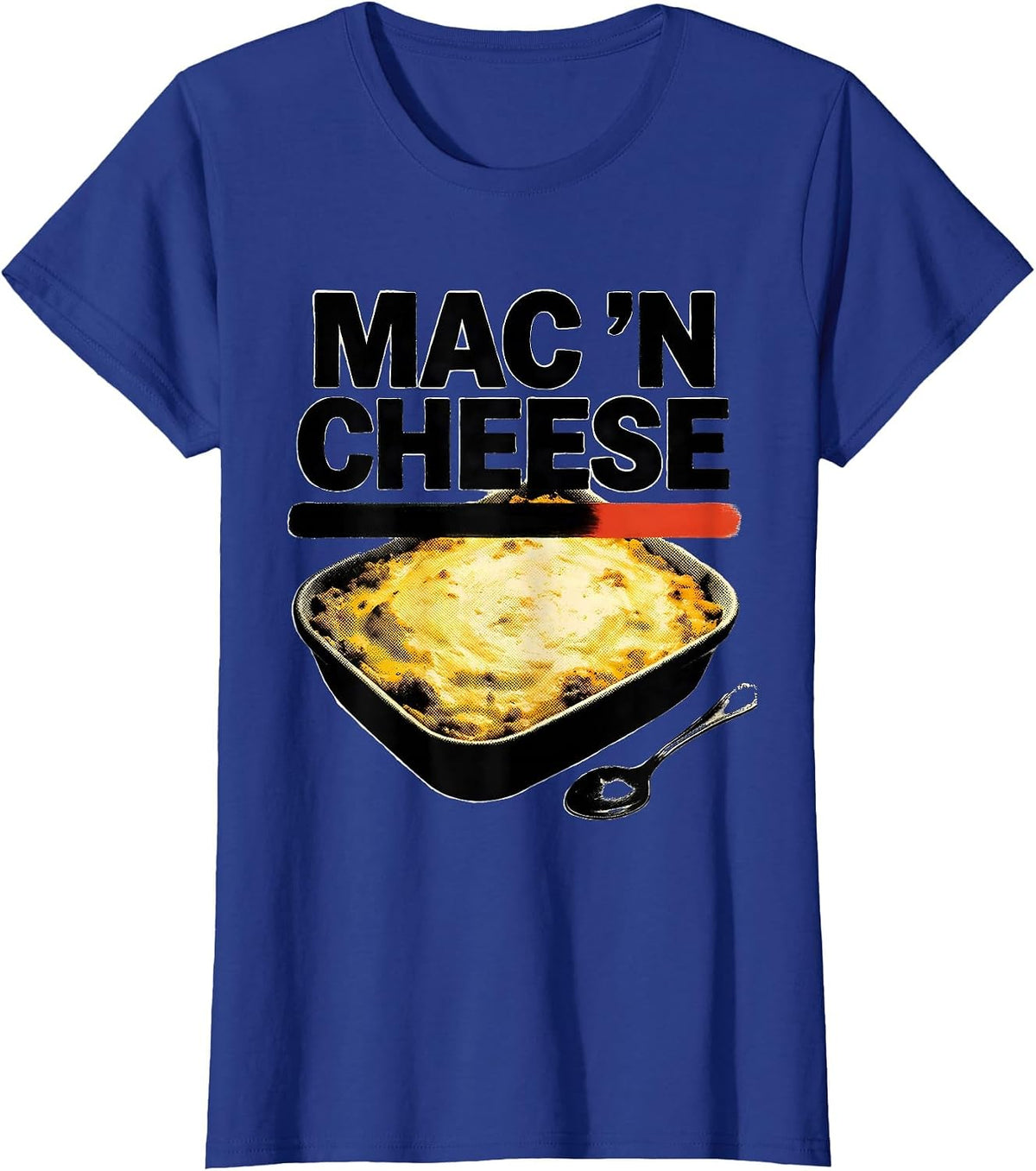 Women's Mac 'N Cheese Bootleg 90's Rap Rock Funny Thanksgiving T-Shirt - Royal Blue