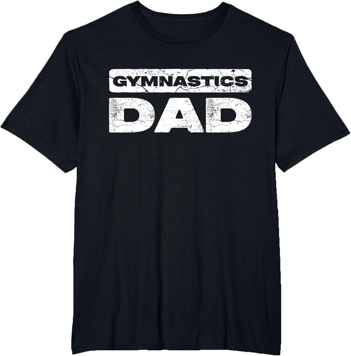 Gymnastics Dad Shirt Men Daddy Fathers Day T-Shirt - Black