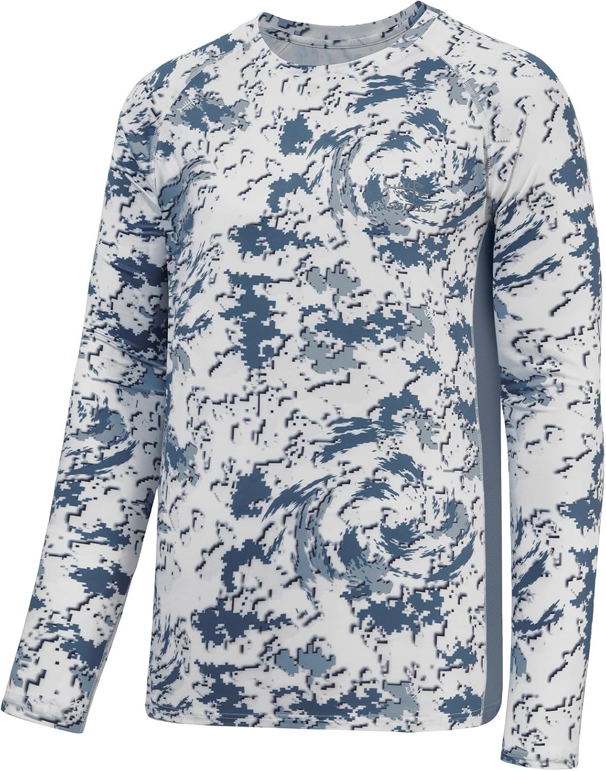 BASSDASH Men's Hunting Camo Performance Long Sleeve Shirt Fishing UPF50+ FS13M - Snow Camo
