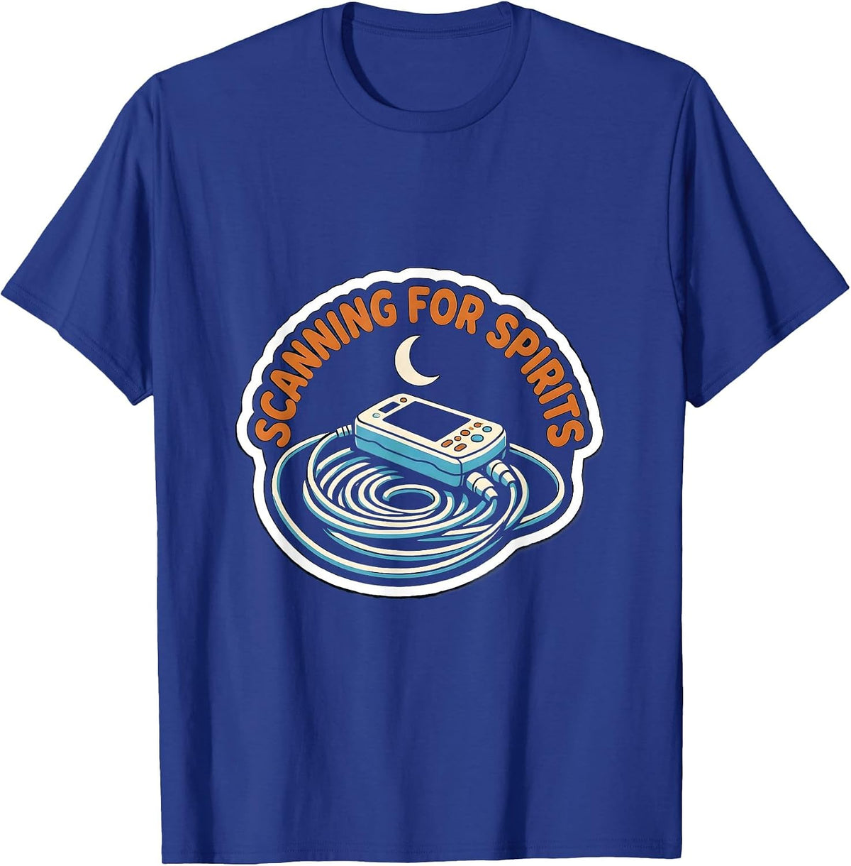 Scanning For Spirits Funny Sonographer Ultrasound Tech T-Shirt - Royal Blue
