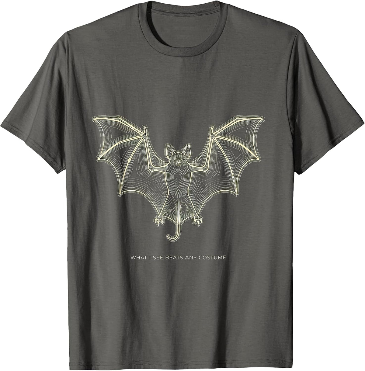 Men's What I See Beats Any Costume Funny Sonographer Halloween T-Shirt - Asphalt Grey