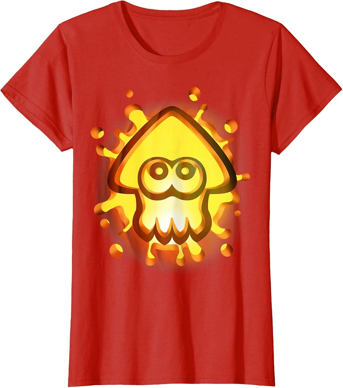 Nintendo Splatoon Inkling Halloween Pumpkin Graphic T-Shirt T-Shirt - Red