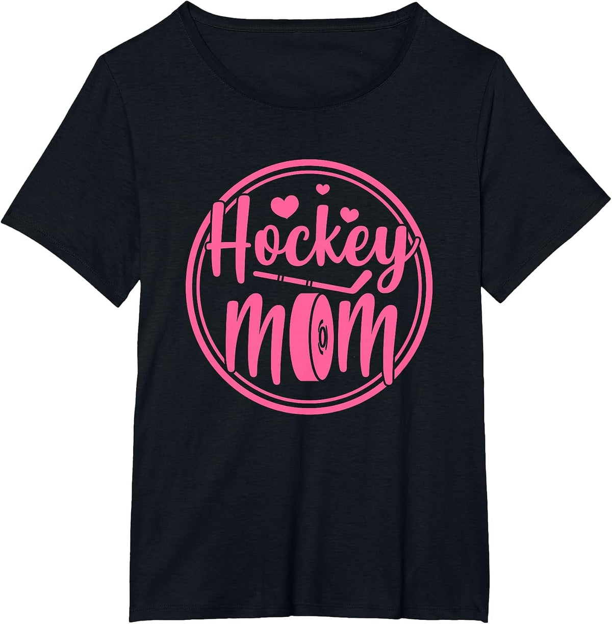 Hockey Mom Ice Player Mother Mother's Day T-Shirt - Black