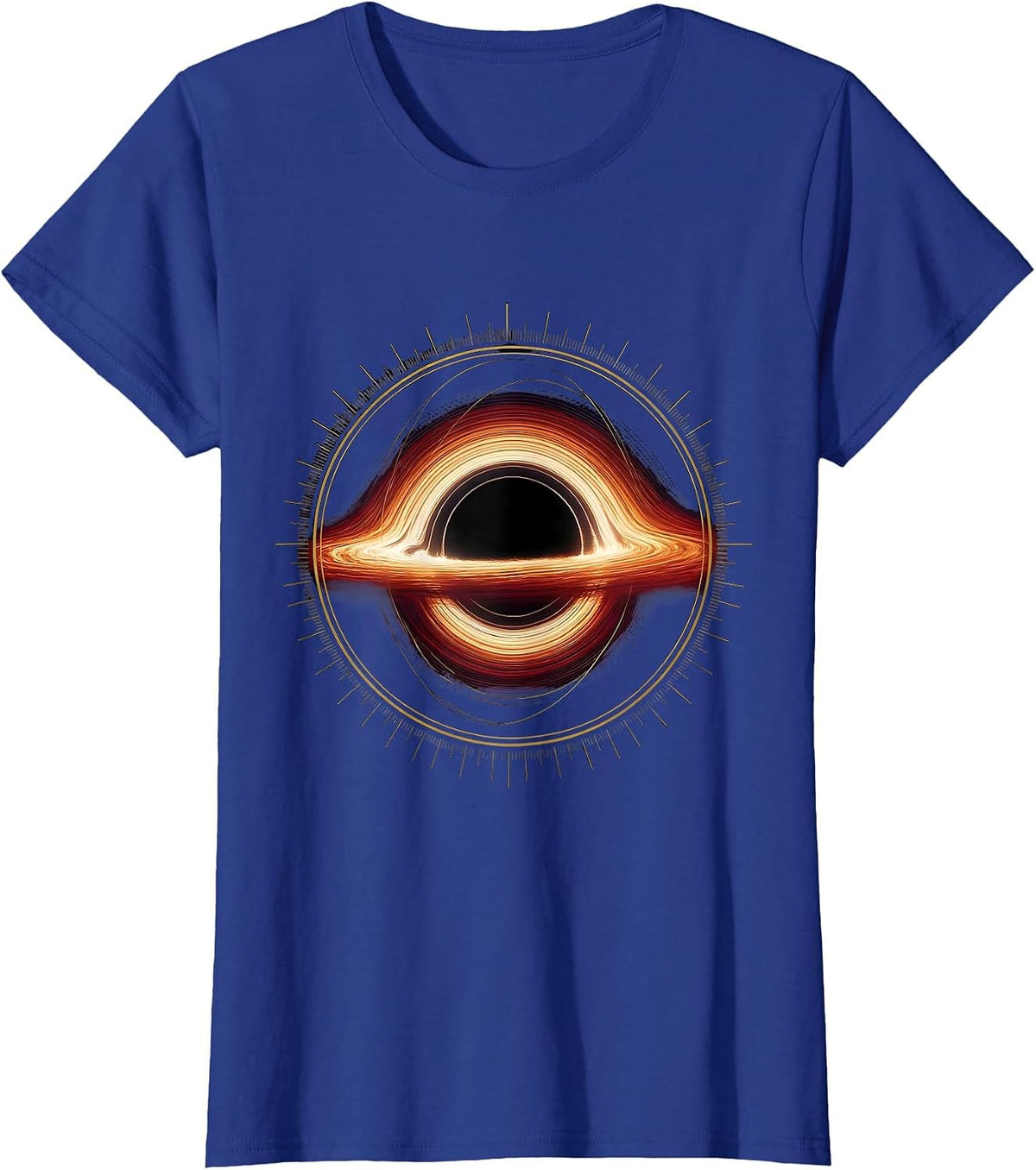 Women's Black Hole Physics Diagram Astrophysicist Space Science T-Shirt - Royal Blue