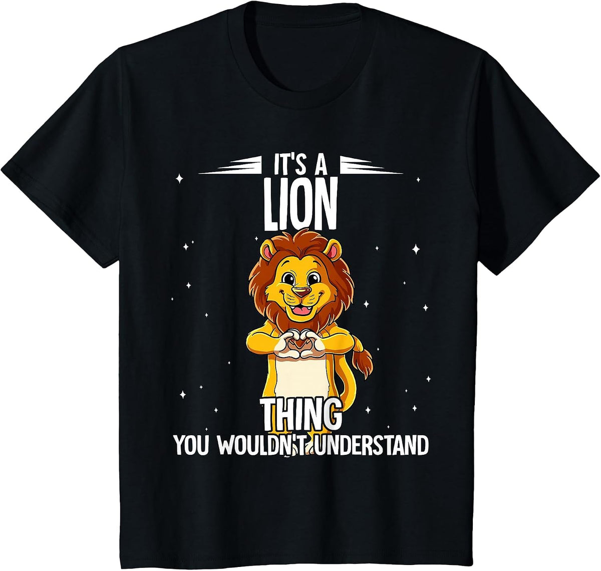 Its A Lion Thing Lion T-Shirt - Black