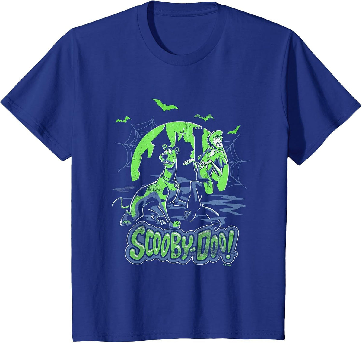 Scooby-Doo Halloween Full Moon Spooky Castle Surprise! T-Shirt - Royal Blue