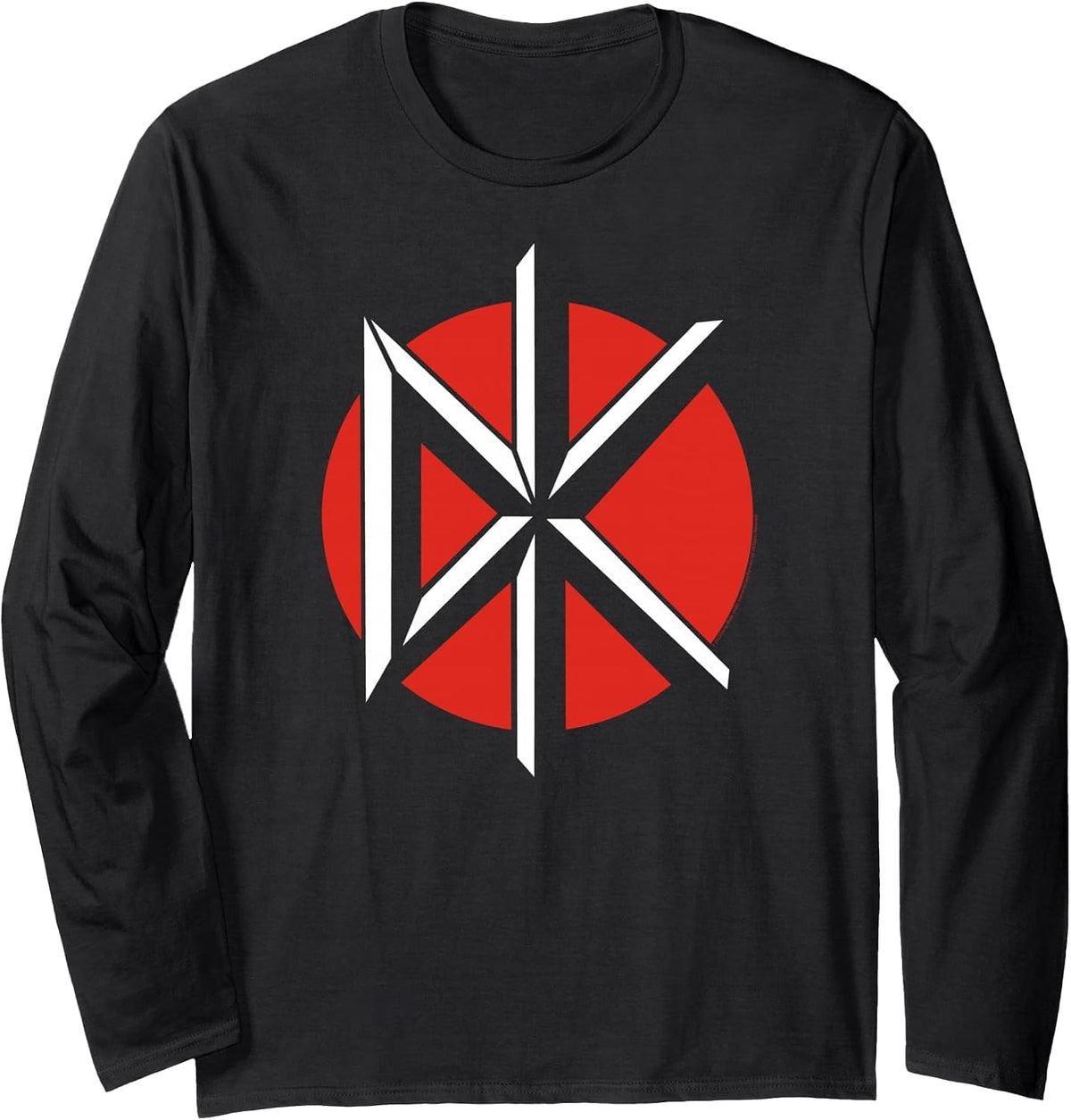 Dead Kennedys DK Logo Vintage Punk Band Long Sleeve T-Shirt - Adult Unisex Black