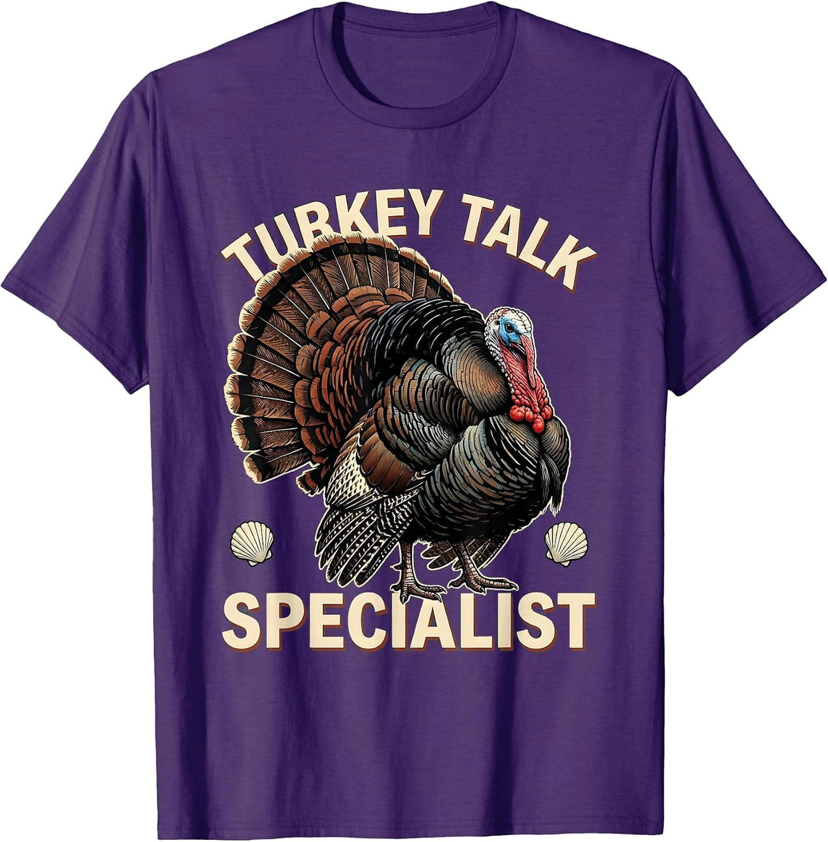 Turkey Talk Specialist Funny Turkey Hunting Gift T-Shirt - Purple