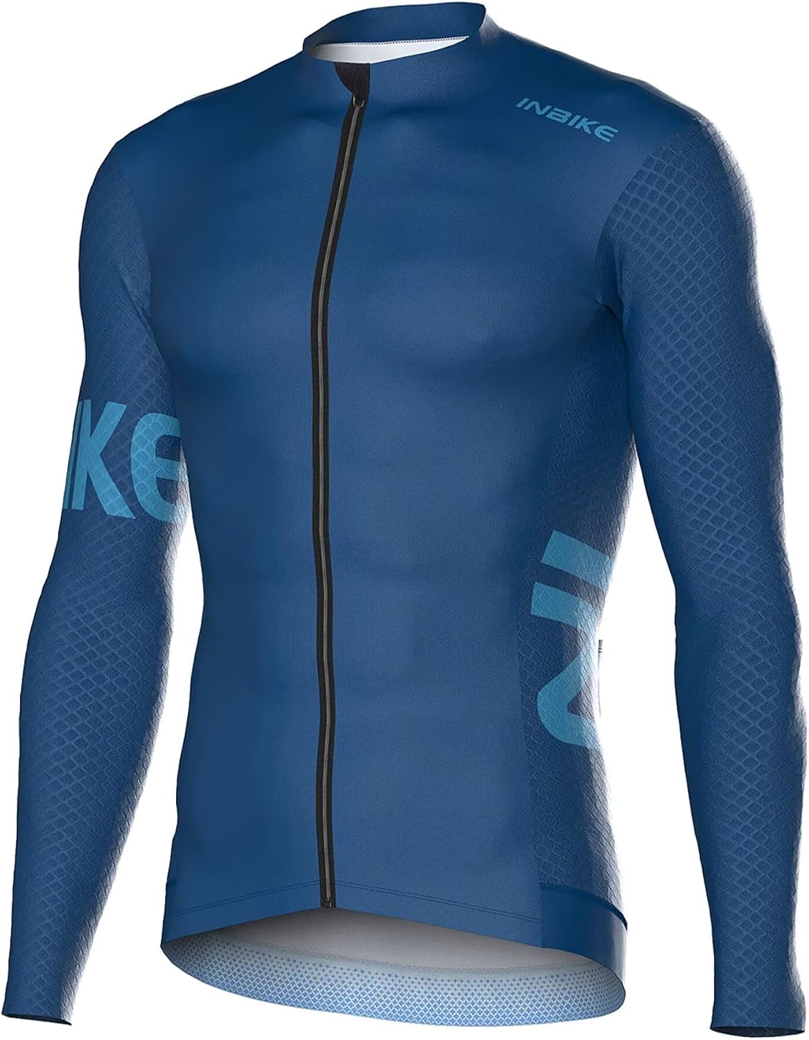 INBIKE Cycling Jersey Men Long Sleeves Bike Shirts Biking Bicycle Tops - Bluestone Blue