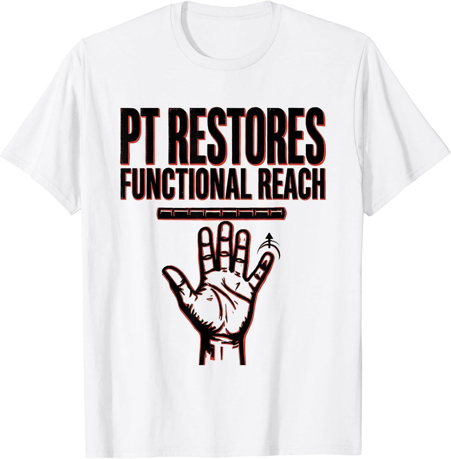 Men's PT Restores Functional Reach Stencil Graphic Physical T-Shirt - White