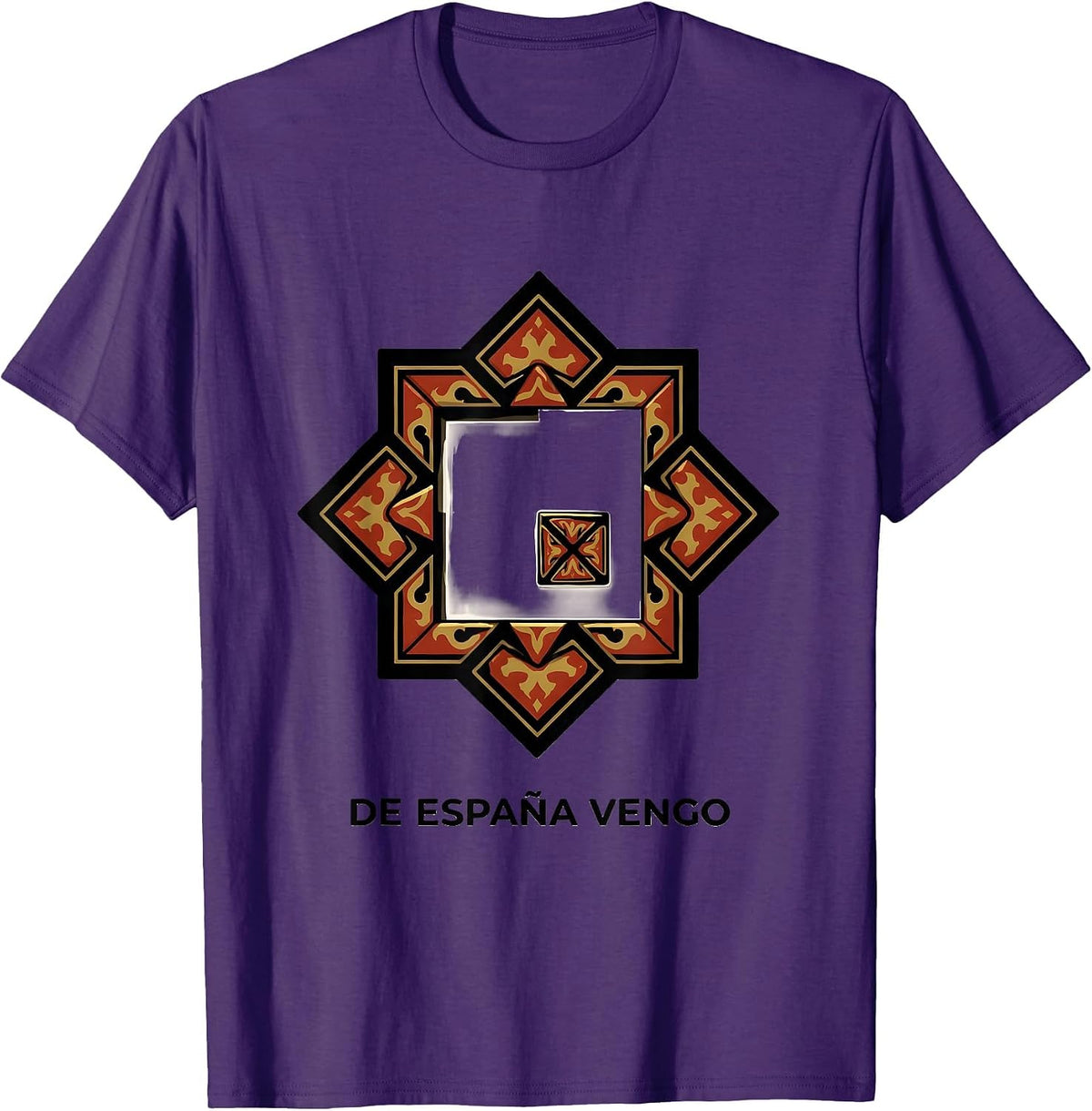 De España Vengo Patriotic Spanish Heritage Souvenir T-Shirt - Purple