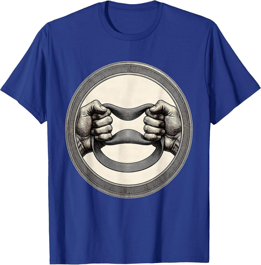 Physical Therapy Resistance Band Illustration T-Shirt - Royal Blue