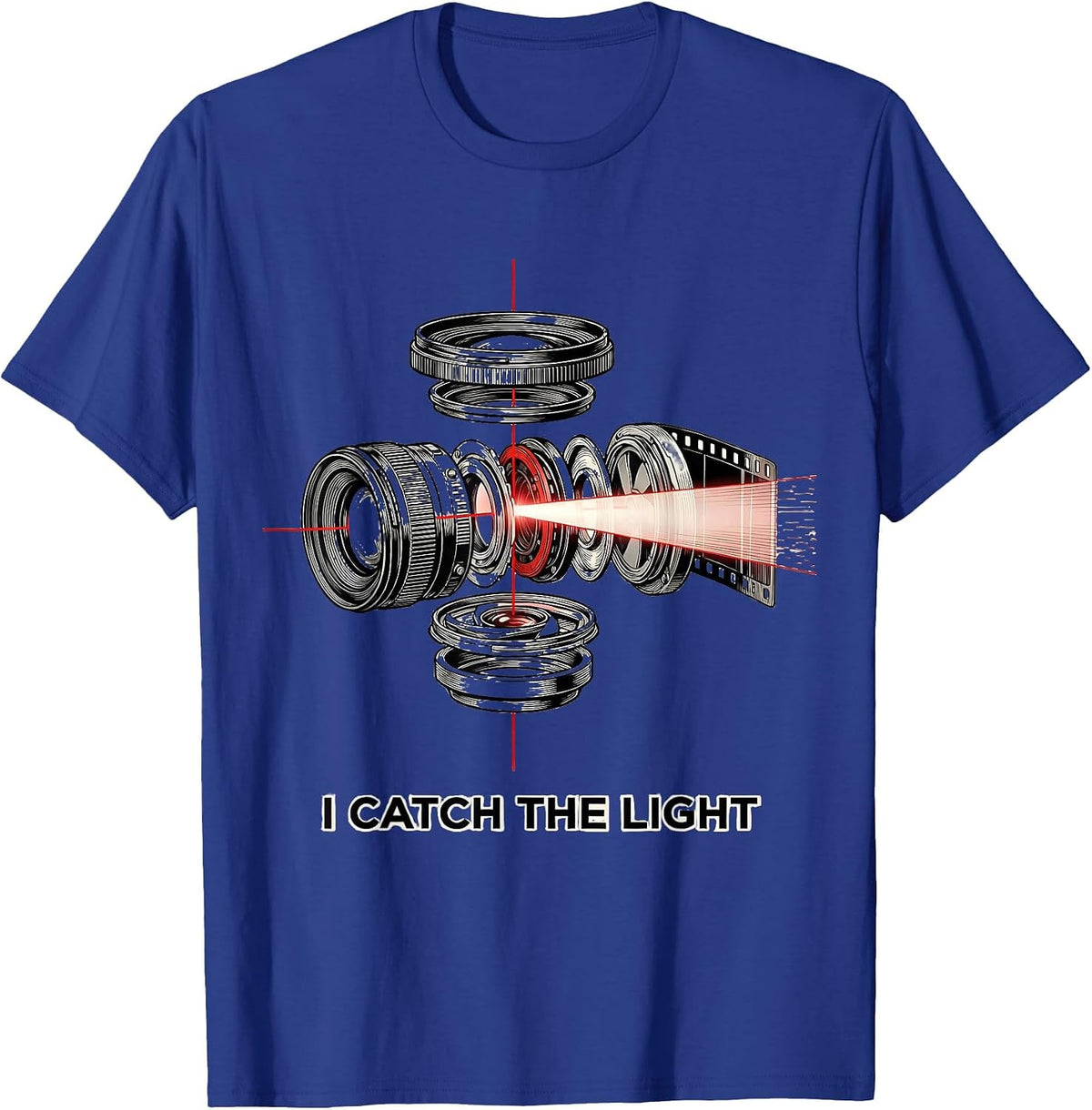 I Catch The Light Funny Photographer Gift Cool Photography T-Shirt - Royal Blue