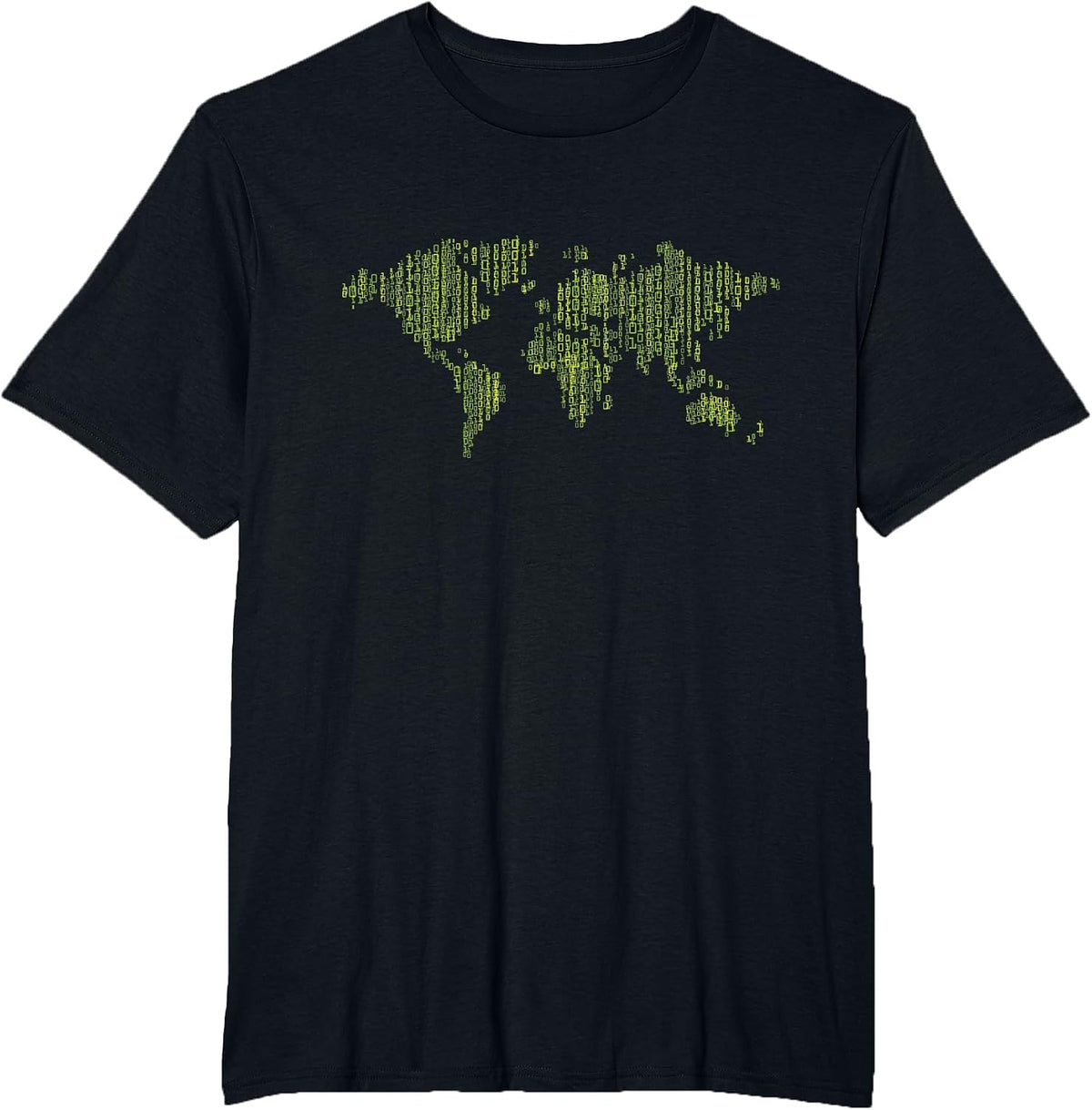 Binary World Computer Coding Programmer T-Shirt - Black