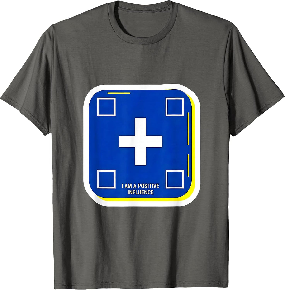I Am A Positive Influence Funny Chemistry Science Nerd Gift T-Shirt - Asphalt Grey