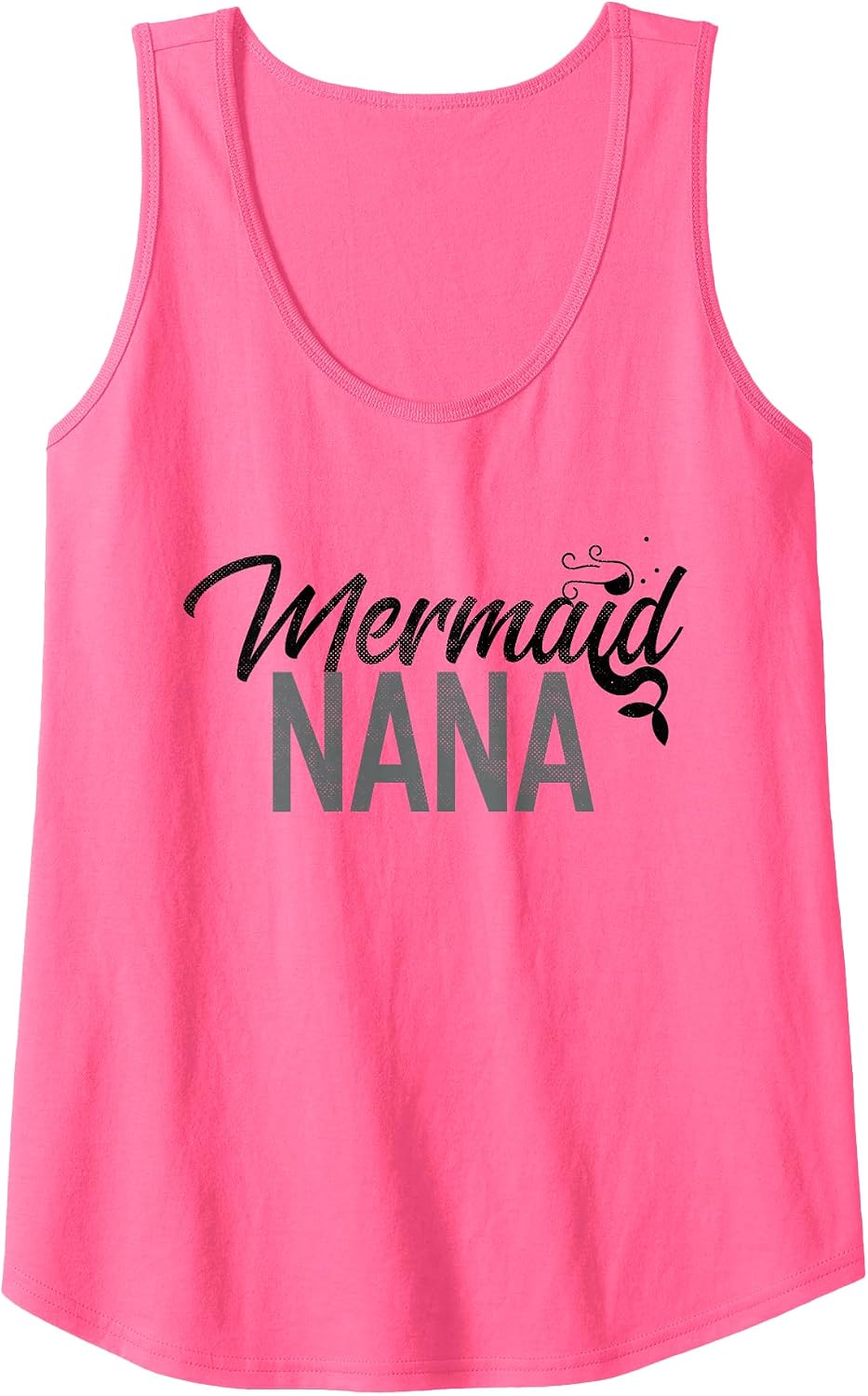 Funny MERMAID NANA Team Mer Grandmother Swim Grandma Beach Tank Top - As Pictured