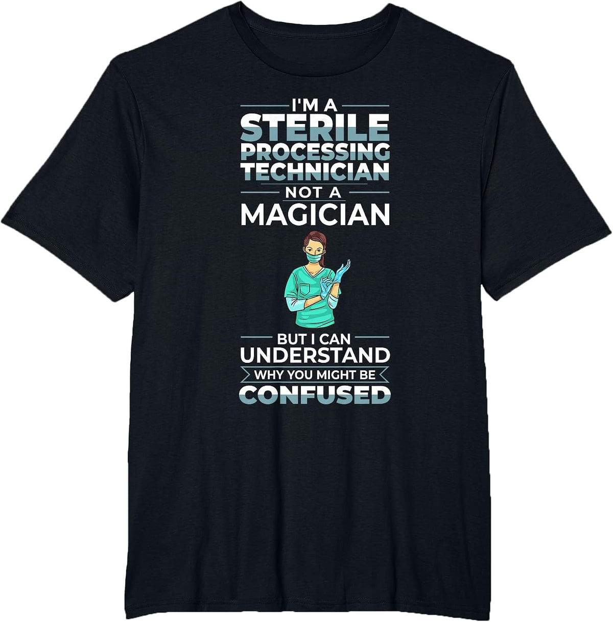Sterile Processing Technician Week Guide Tech Manager T-Shirt - Black