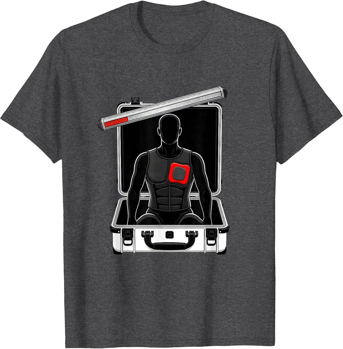 Men's EMS Case Mannequin Blunt Training Humor Paramedic T-Shirt - Dark Heather Grey