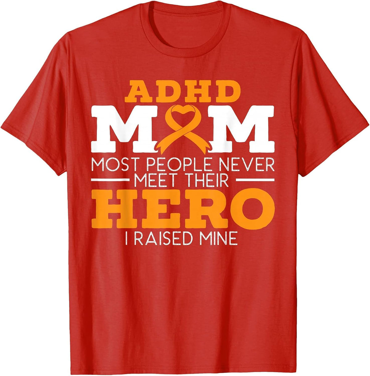 ADHD Mom ADHD Awareness Embrace Neurodiversity T-Shirt - Red