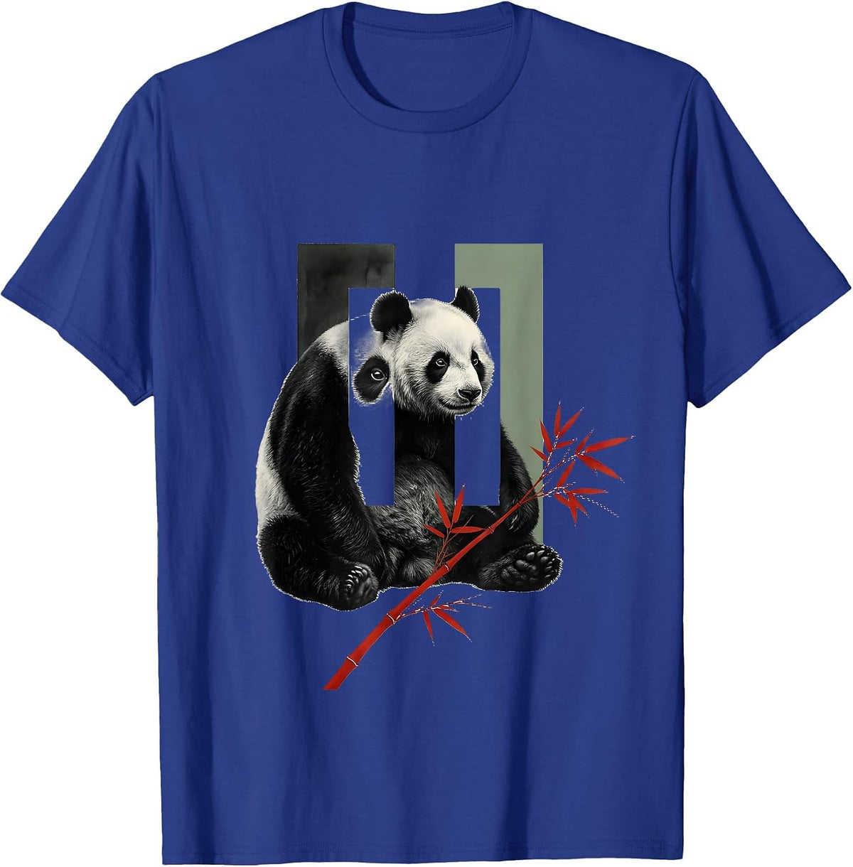 Men's Panda Over Pause Funny Animal Lover Novelty T-Shirt - Royal Blue