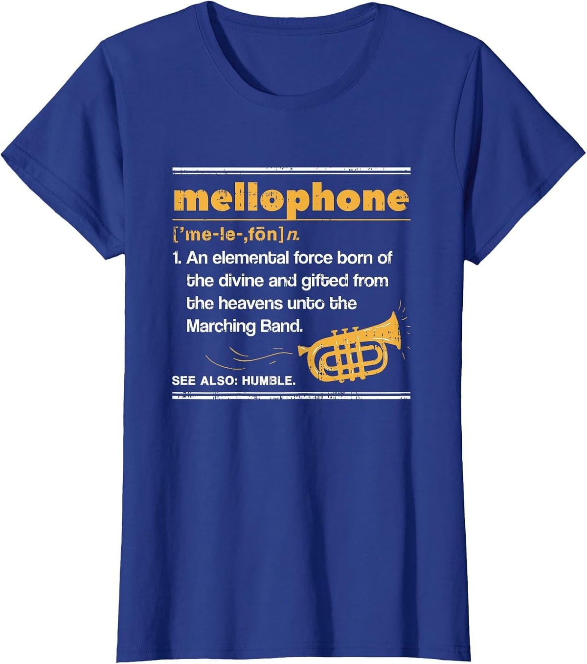 Mellophone T-Shirt I Definition Shirt French Horn Tee T-Shirt - Royal Blue