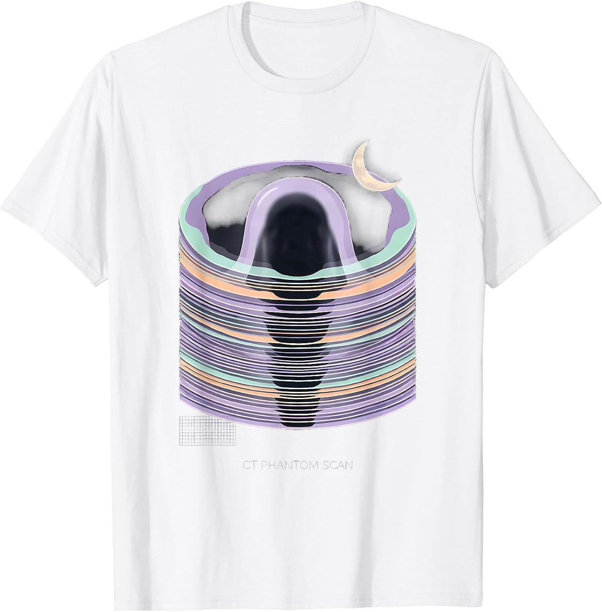 Men's CT Phantom Scan Funny Radiology Tech Halloween Pun T-Shirt - White