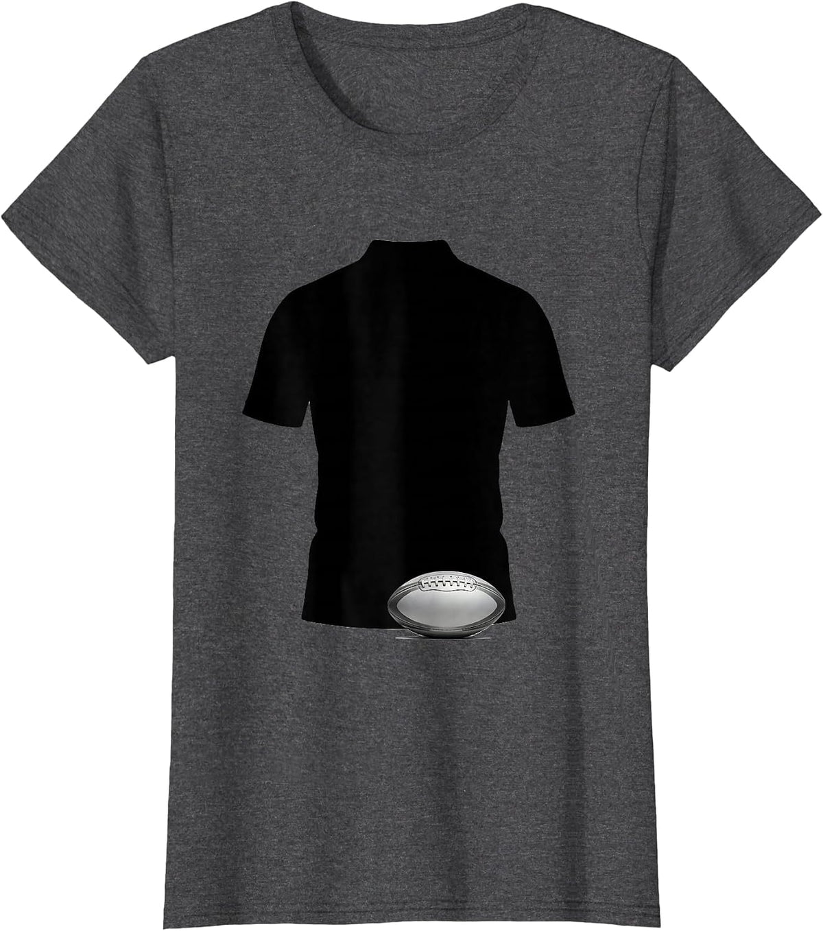 Women's Rugby Jersey Silhouette New Zealand Rugby Fan National Pride T-Shirt - Dark Heather Grey