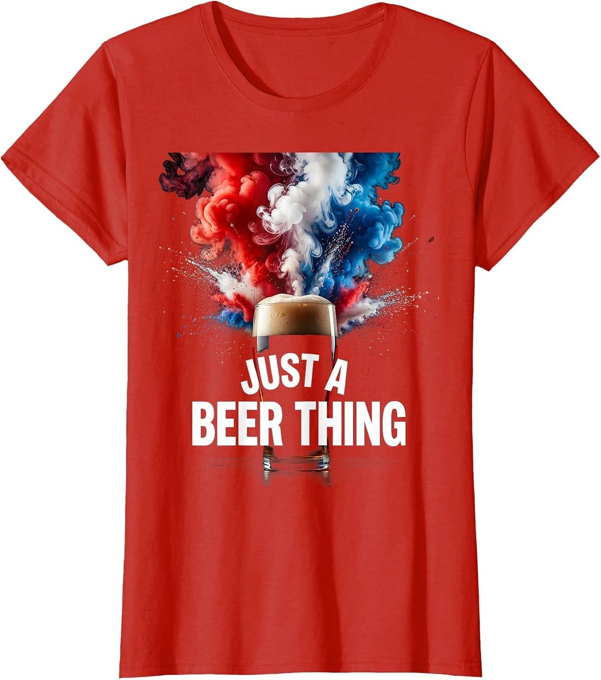 Just a Beer Thing Craft Beer Lover Design T-Shirt - Red