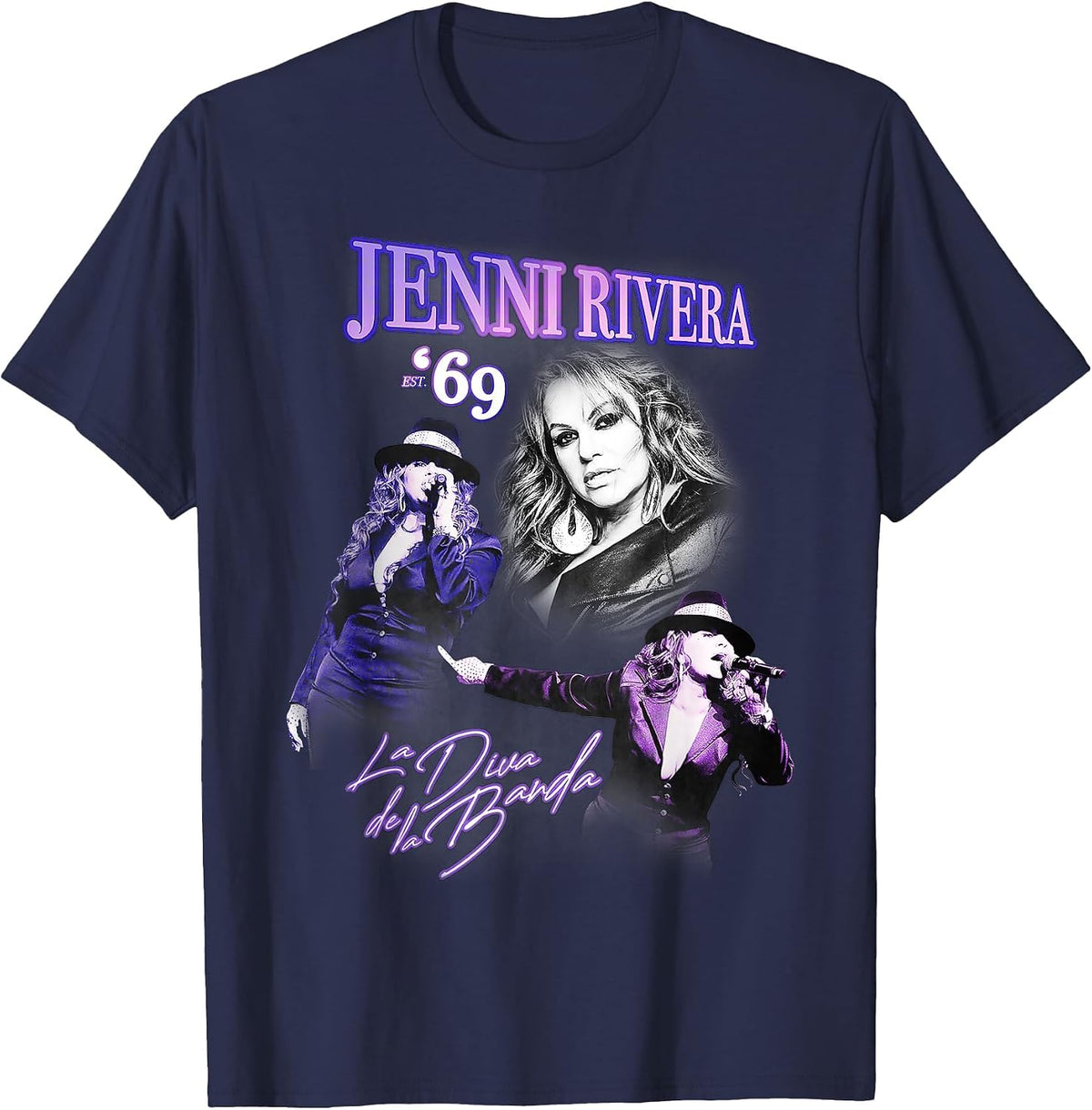 Official Jenni Rivera Nokia 2009 T-Shirt - Navy Blue
