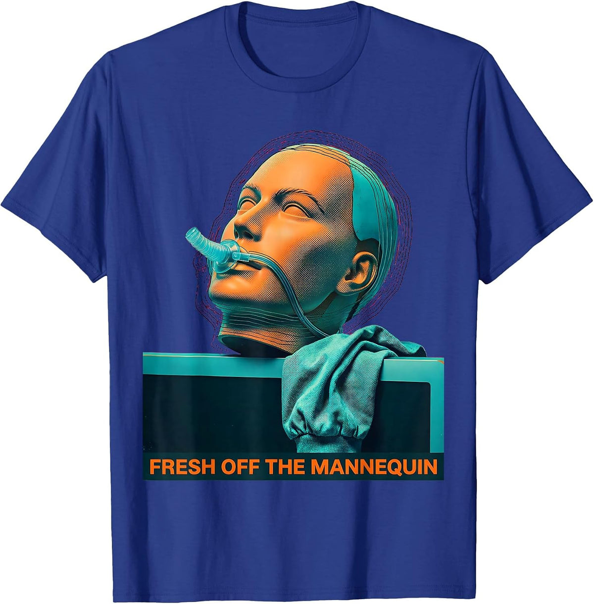 Fresh Off The Mannequin Funny EMT Paramedic First Responder T-Shirt - Royal Blue