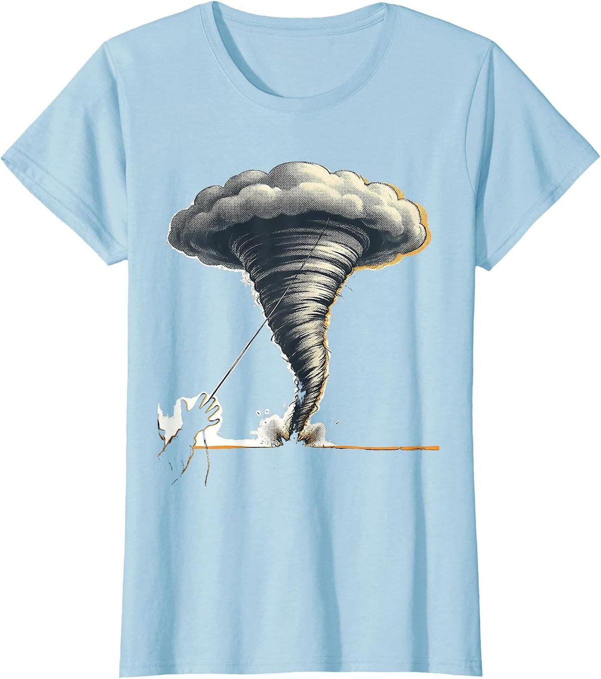 Kept Tornado Balloon Storm Chaser Meteorology Enthusiast T-Shirt - Baby Blue