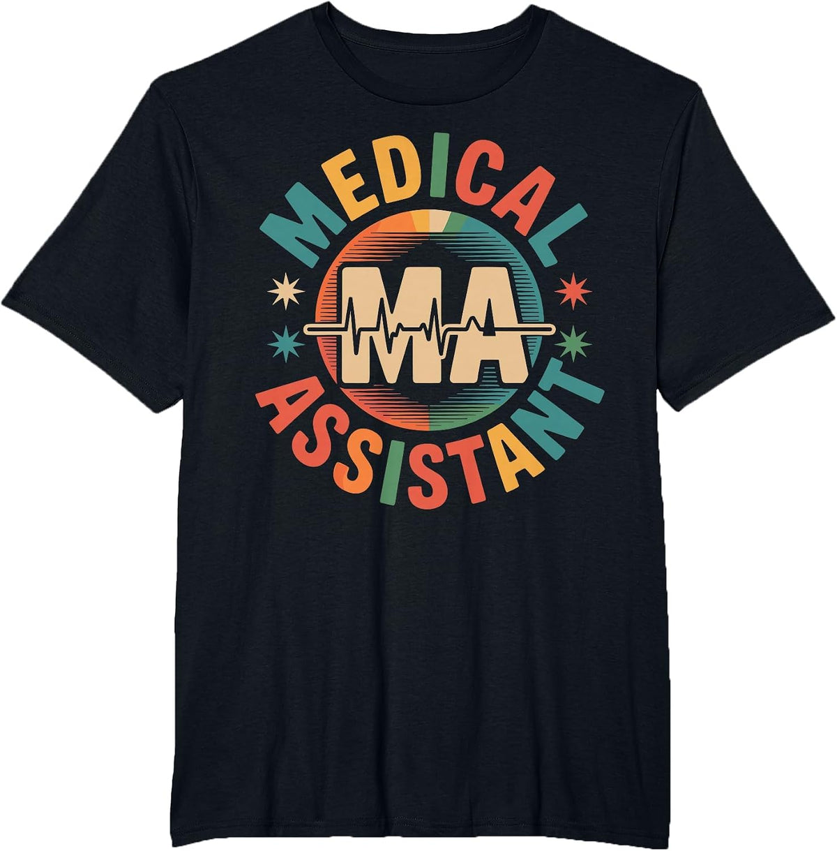Medical Assistant MA T-Shirt - Black