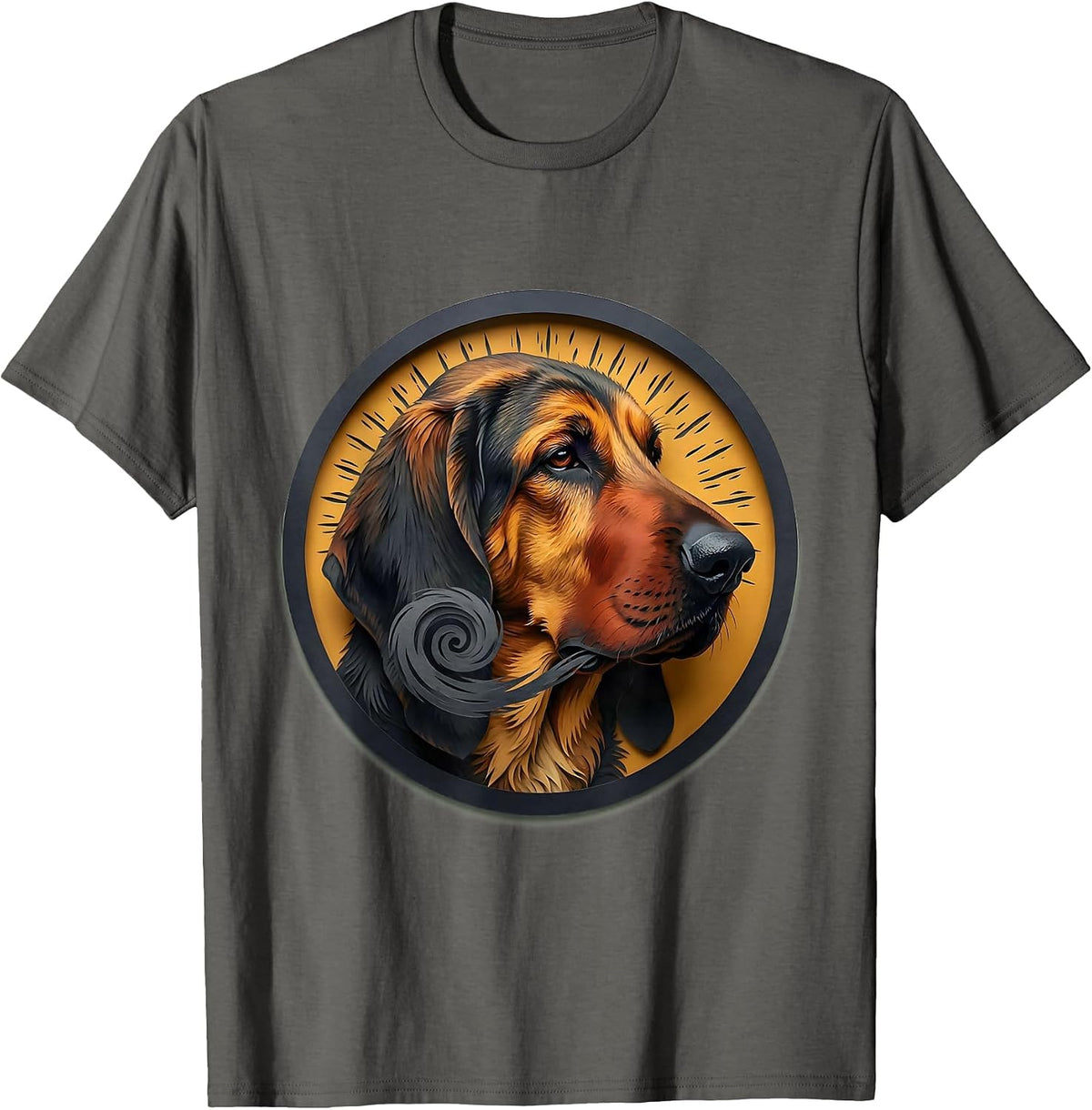 Bloodhound Dog Lover Funny Pet Owner Humor T-Shirt - Asphalt Grey