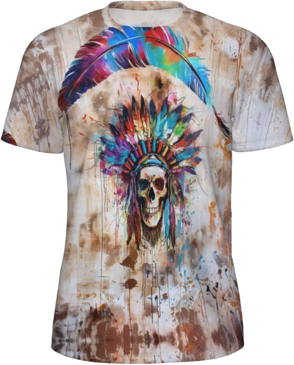 3D Pattern Print T-Shirt for Design Breathable Cool Lightweight Flexible Easy to Match Diverse and Stylish Apparel - Indian