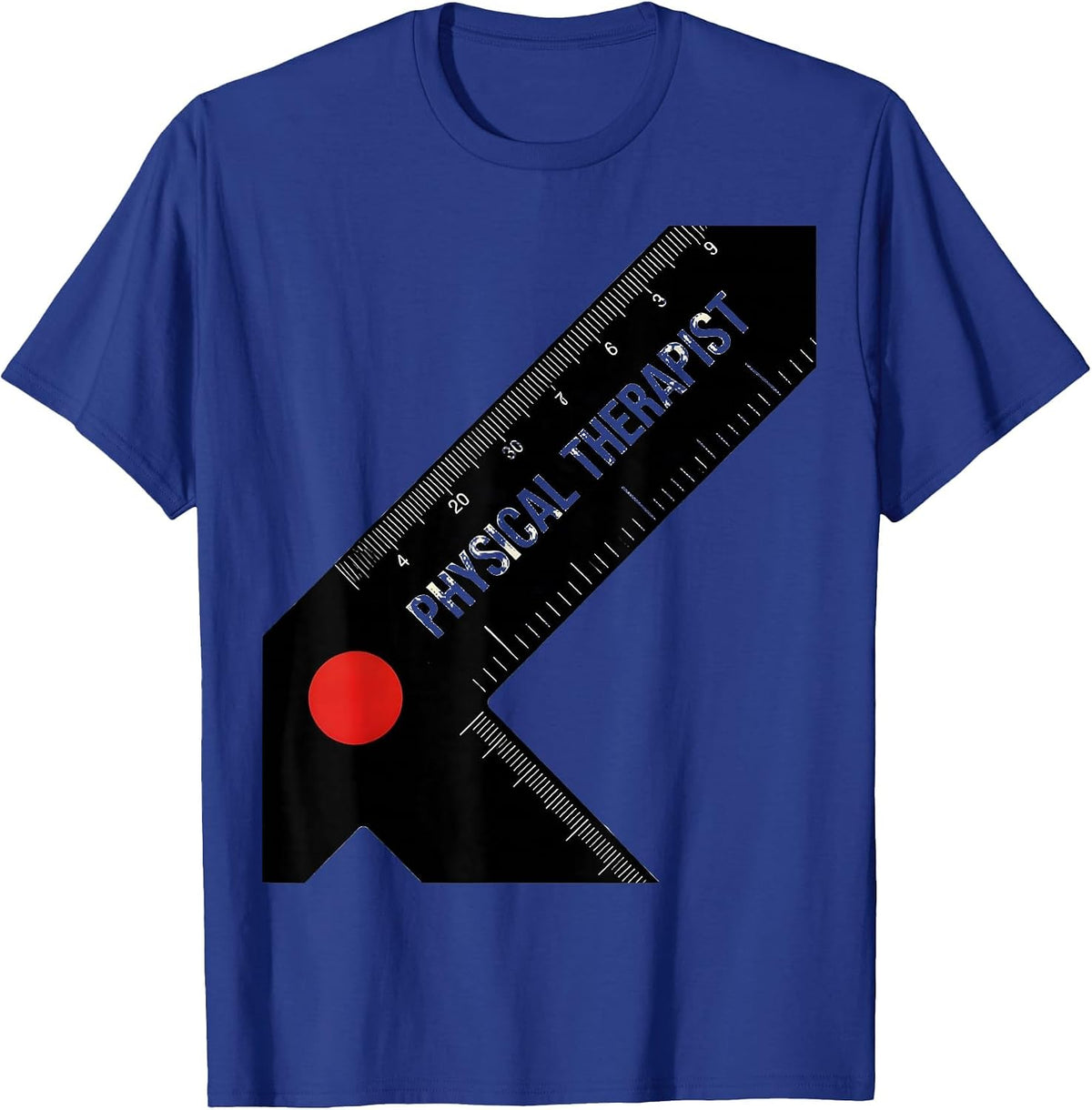 Physical Therapist Constructivist Poster Rehab Team Gift T-Shirt - Royal Blue