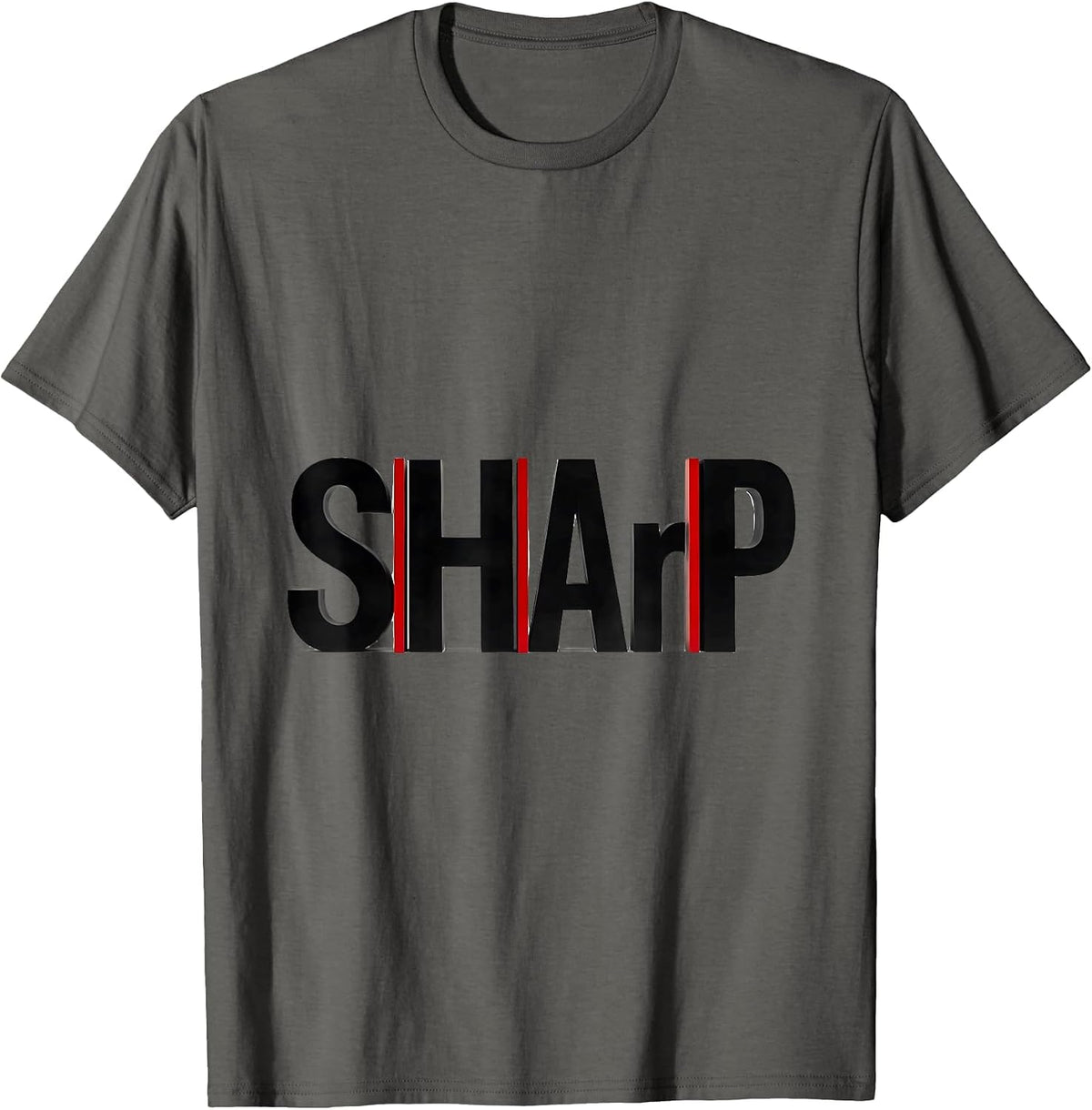 S-H-Ar-P Funny Science Chemistry Nerd Humor Gift T-Shirt - Asphalt Grey
