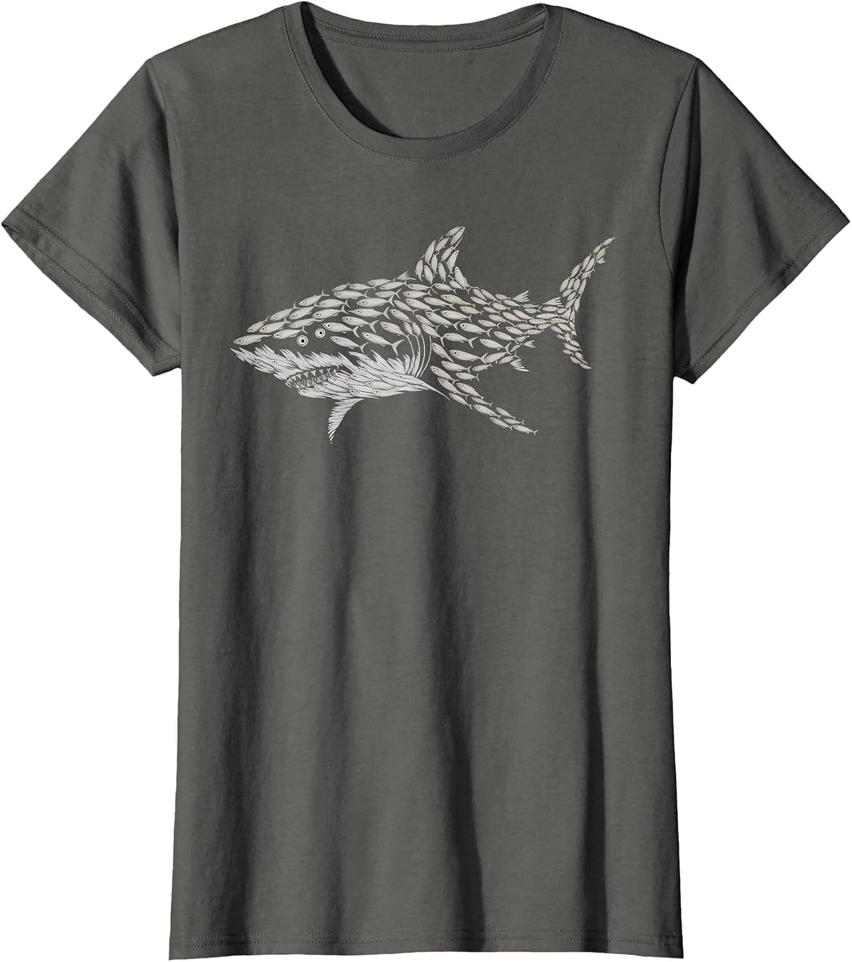 Shark Lover Marine Biology Animal Science Sharks T-Shirt - Asphalt Grey