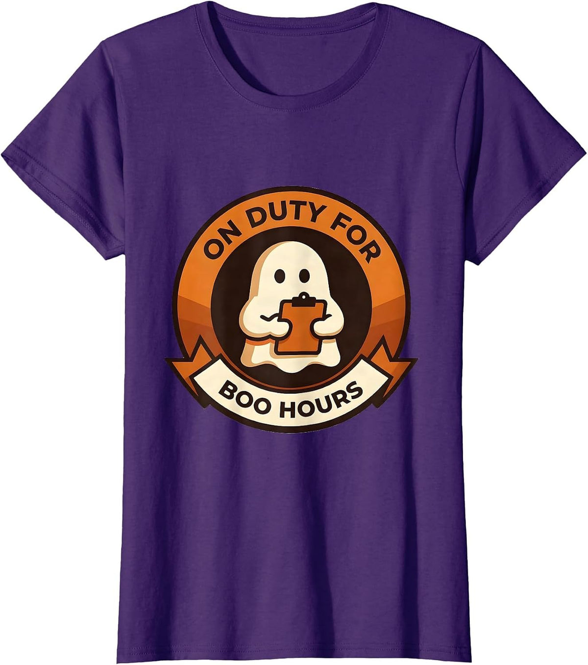 Women's On Duty For Boo Hours Funny SPED Paraprofessional Ghost T-Shirt - Purple