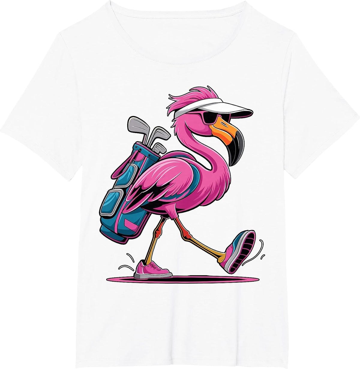 Ping Flamingo Golf Sunglasses Woman Ladies Men Golf Lover T-Shirt - White