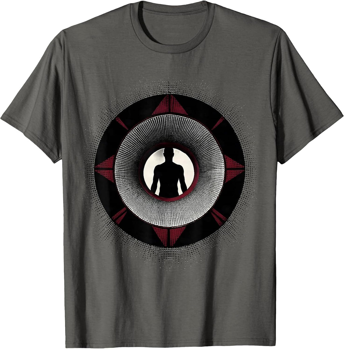 Men's MRI Machine Magnetic Field Lines Radiology Art T-Shirt - Asphalt Grey