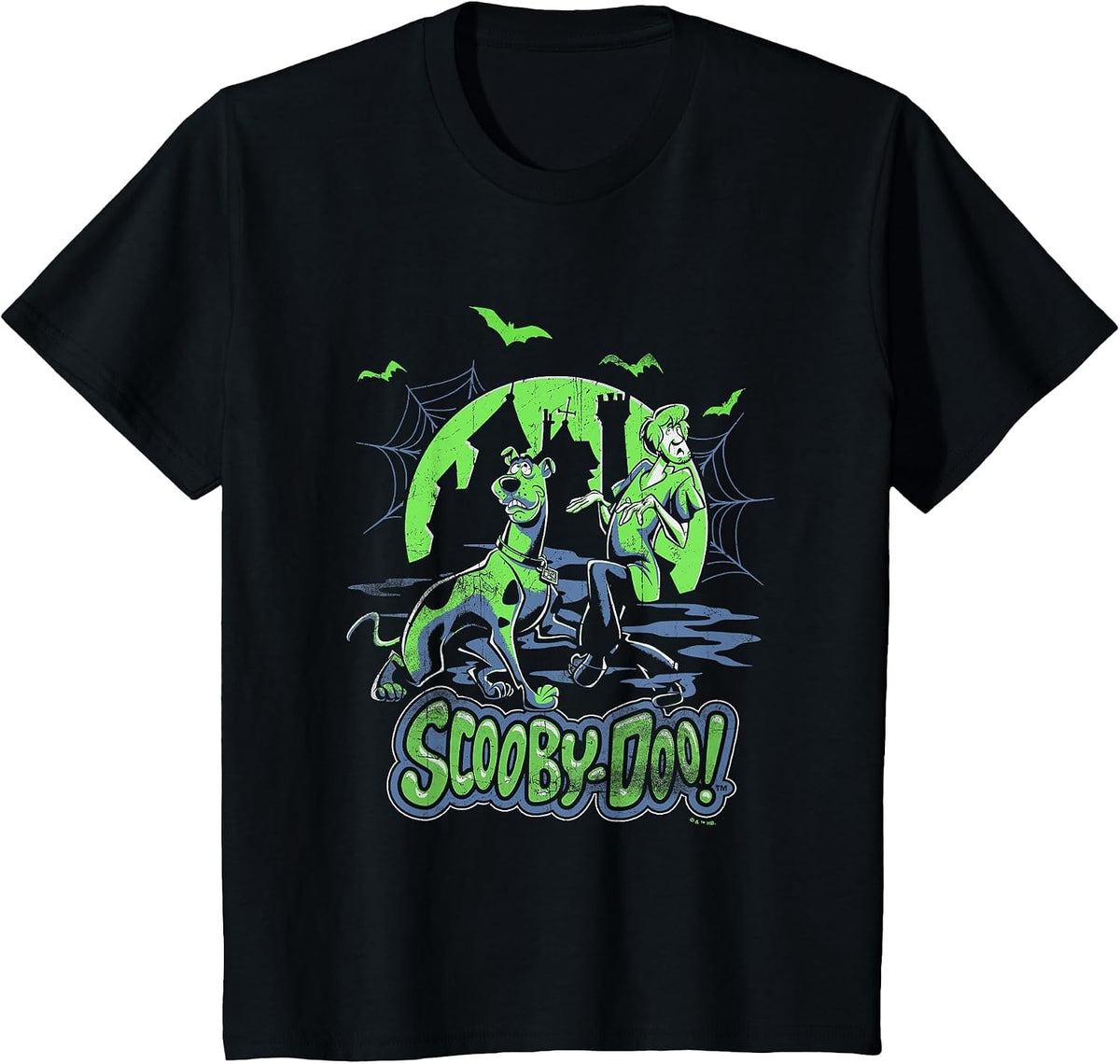Scooby-Doo Halloween Full Moon Spooky Castle Surprise! T-Shirt - Black
